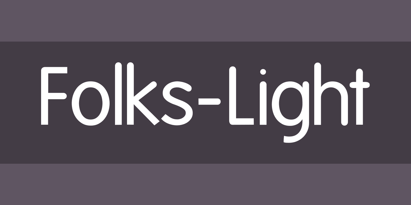 Folks-Light Font